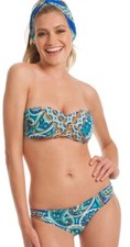 Trina Turk Provence Paisley Pool Bandeau Top Bottom Swimsuit Bikini Set