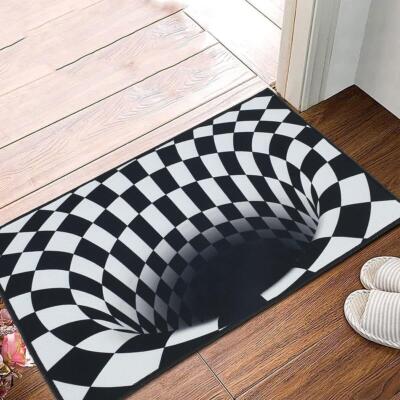 Vortex 3D Illusion Carpet Floor Mat Dirt Trapping Mat Doormat Indoor Outdoor