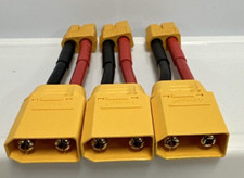 30 Male XT-90 to Female XT-60 Connector Length 3 1/2 Inches