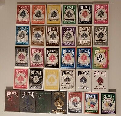 Bicycle Rider Back LOT 36 DECKS Playing Cards Brand New 3 Bricks Collectors  | eBay