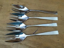 Set of 4 Lenox Allerton  18/10 Stainless Glossy Spoonik/Sporks 6 5/8"