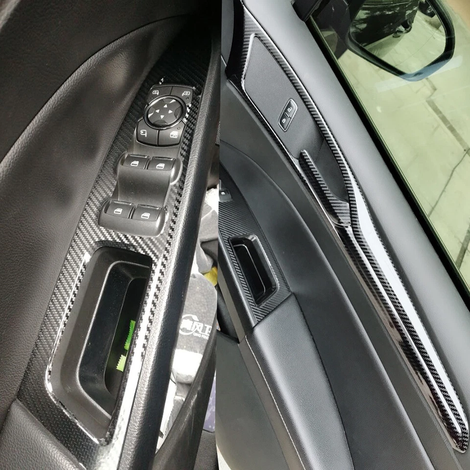 For Ford Fusion 2013-2016 5D Carbon Fiber Pattern Interior DIY Trim Decals - Imagem 2 de 4
