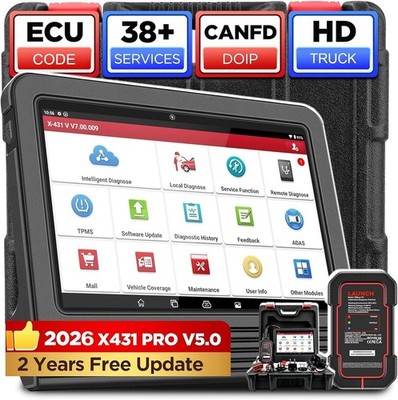 LAUNCH X431 Pro V5.0 V+ Car OBD2 Bidirectional Diagnostic ScannerTool ECU Coding