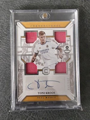 2021 Panini Chronicles Cornerstones La Liga Relics /289 Toni Kroos Auto Patch 