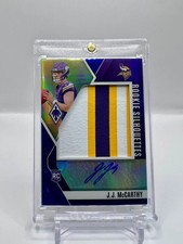 2025 Panini Phoenix Rookie Silhouettes J.J. McCarthy #RS-JMY Patch Auto /49