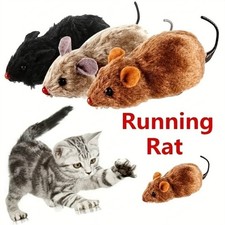 1pc Wind Up Plush Mouse Toy For Indoor Cats Interactive Cat Toys Cat Teaser Toy