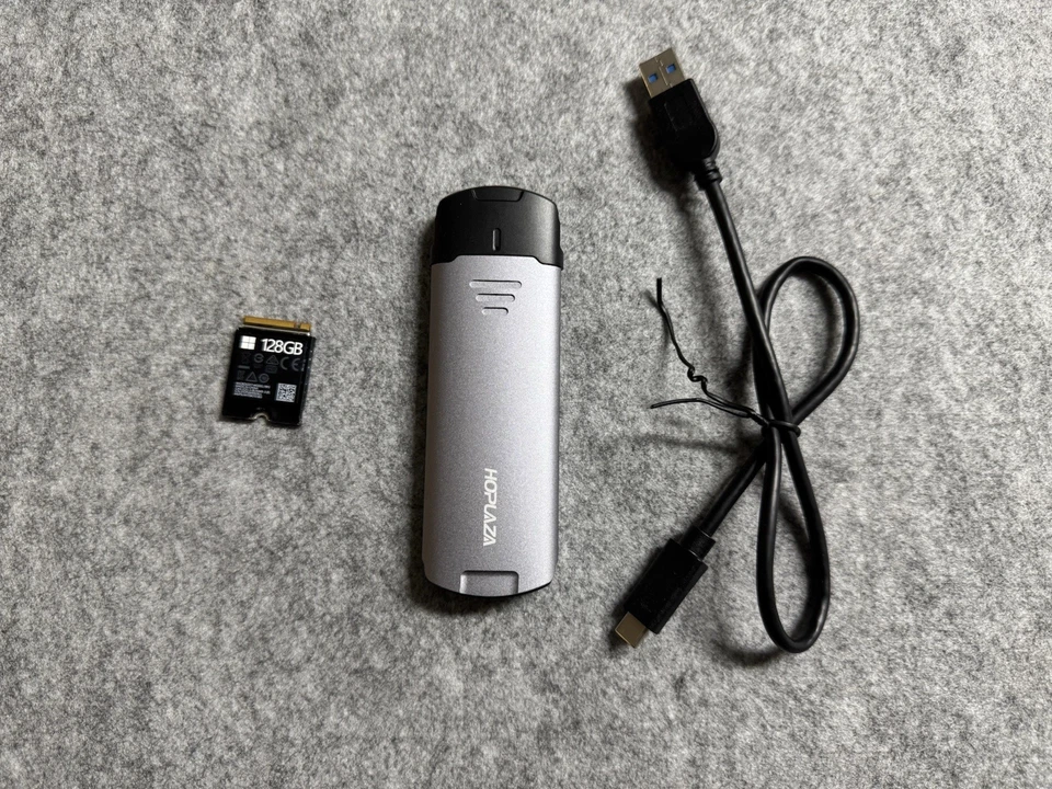 Microsoft Surface NvMe SSD 128GB + Premium USB 3.2 Gehäuse Perfektes Upgrade-Set