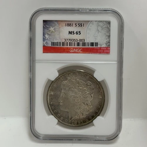 1881-S  MORGAN Silver Dollar, NGC MS-65!