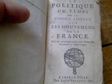  livre ancien rare,Le Politique du Temps,F.P.baron de lisola,EO 1671