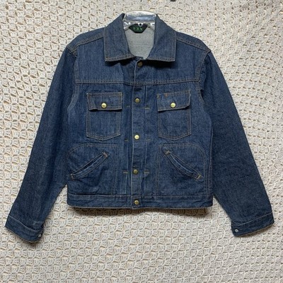 Vintage Ely Denim Jacket Mens M Western Blue Jean 60s 70s Style Vintage Ely Denim Jacket Mens M Western Blue Jean 60s 70s Style