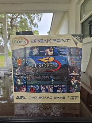 US Open Break Point Tennis Sports DVD Board Game 2008 2-4 Players Sealed