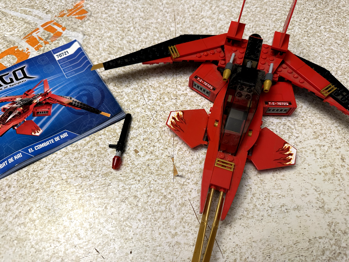 LEGO NINJAGO: Kai Fighter (70721) Incomplete, Retired Set