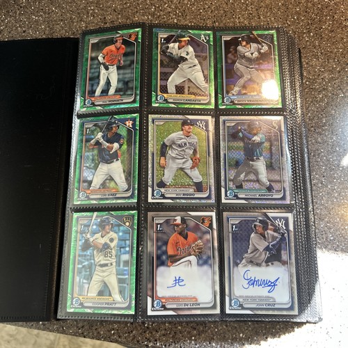 Lot Of 2024 Bowman Baseball 350 Cards Parallels, Autographs, Chrome 1st, Inserts