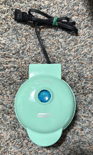 Dash Mini Round Waffle Maker Green 350W Elect...