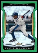 2009 Finest #102 Curtis Granderson Refractors Green #/99