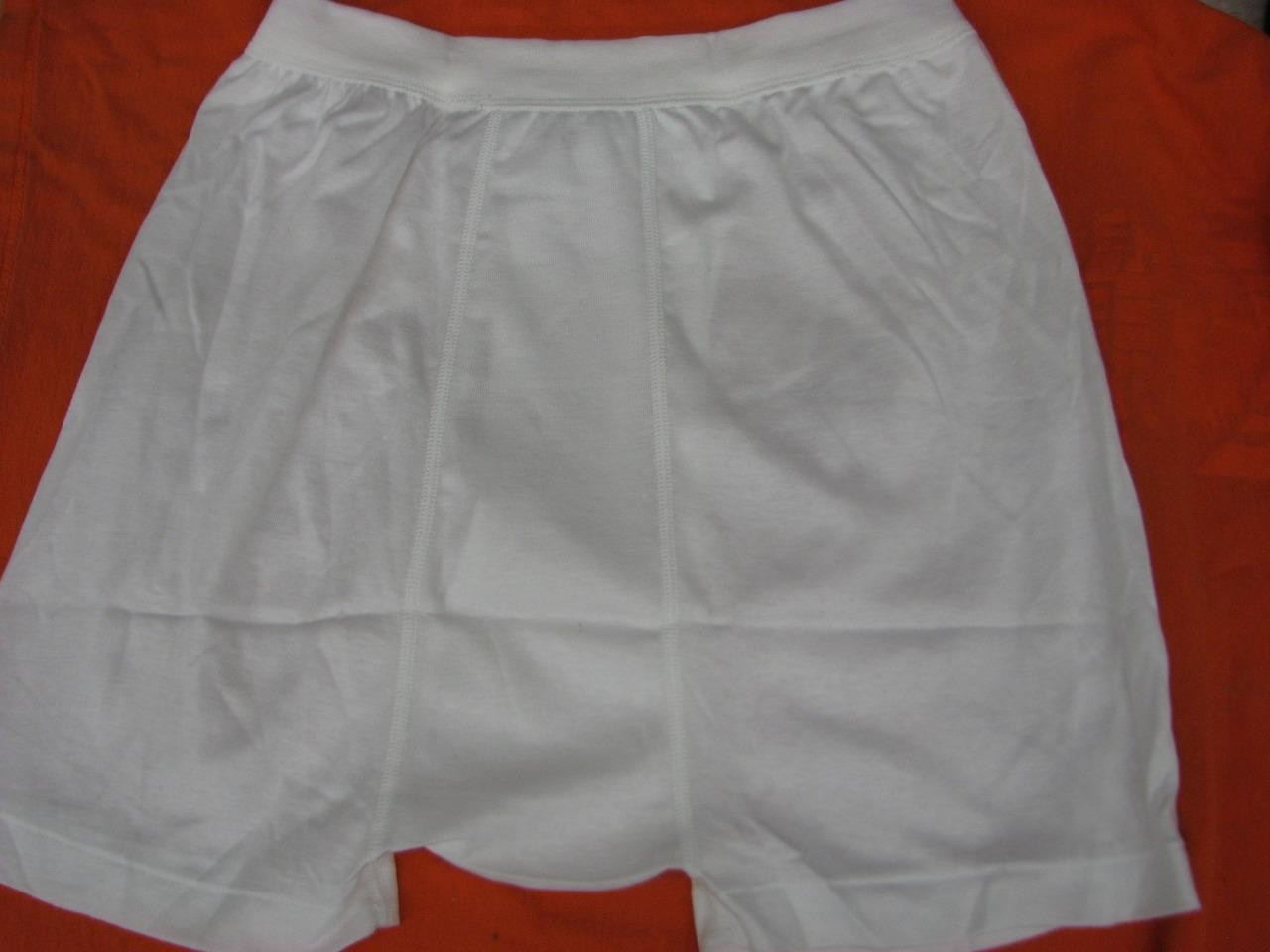 Vintage underwear BVD men's white boxer  brief M-L w/covered waistband