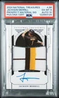 2024 PANINI NATIONAL TREASURES MATERIAL JACKSON MERRILL RC /99 PSA 6 DNA AUTO 10