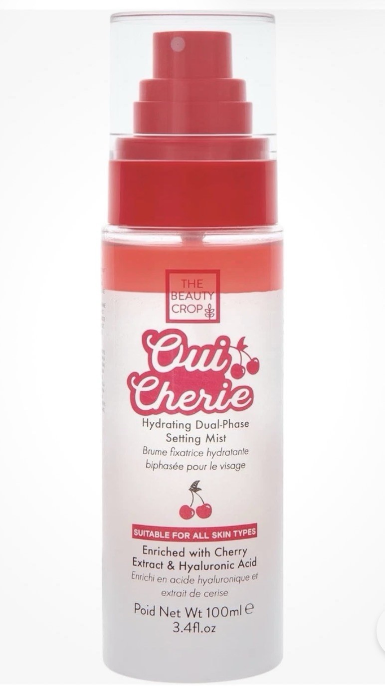 The Beauty Crop Oui Cherie Mist Hydrating Dual-Phase Setting Spray Cherry 100ml