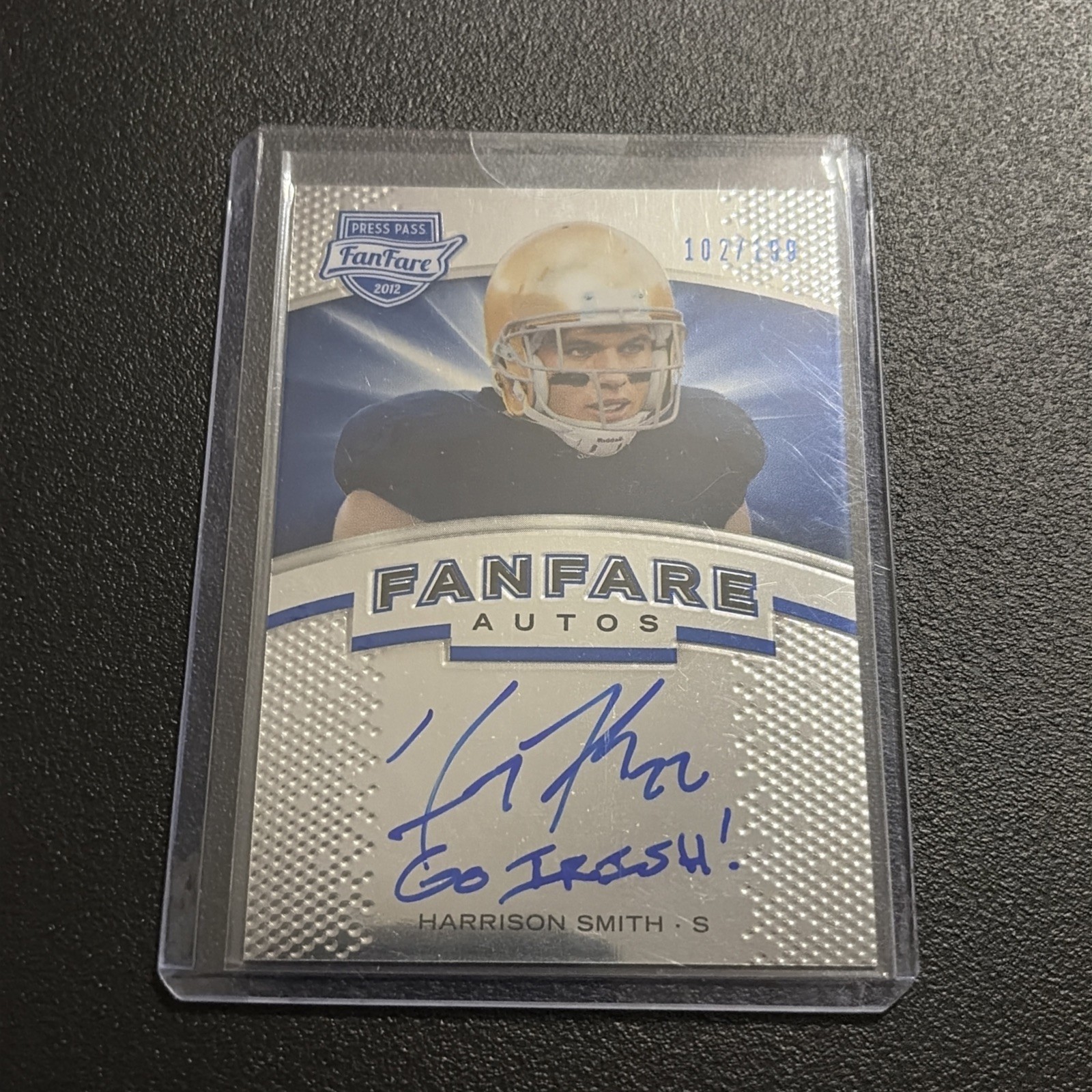 Harrison Smith Press Pass Fanfare Autograph #FFHS Base