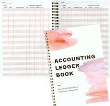 Simplified Accounting Ledger Book - Income and Expense Tracker Log Book for Smal