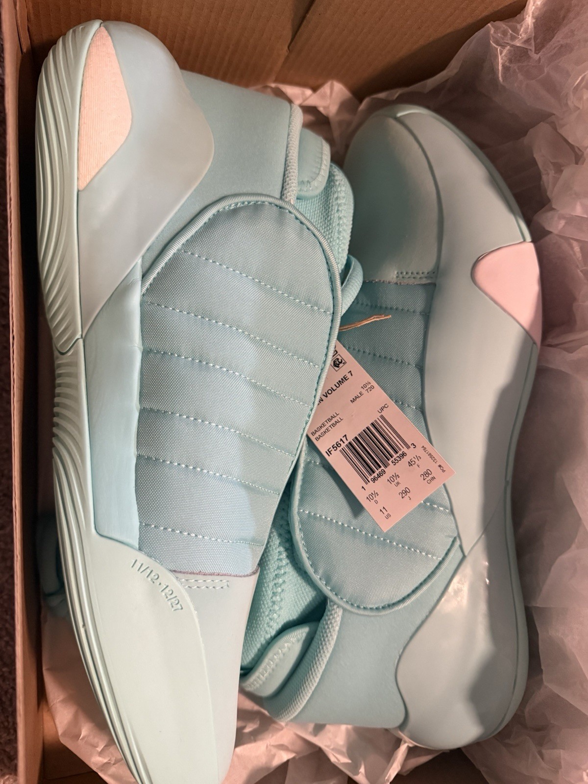 Adidas Harden Vol 7 Mens Size 11 Turquoise Blue