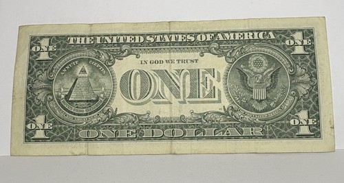 Birthday Note March 25 1960 Fancy Serial Number One Dollar BillG19602503B - Picture 6 of 6
