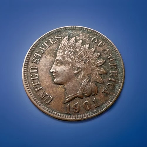 1901 Indian Head Cent Penny VF / XF SHARP LIBERTY