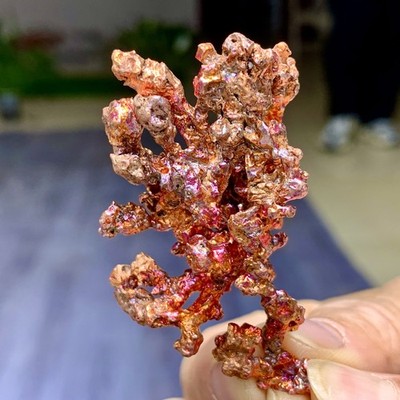 40G Rare!! iridescent Native Copper crystal mineral specimen