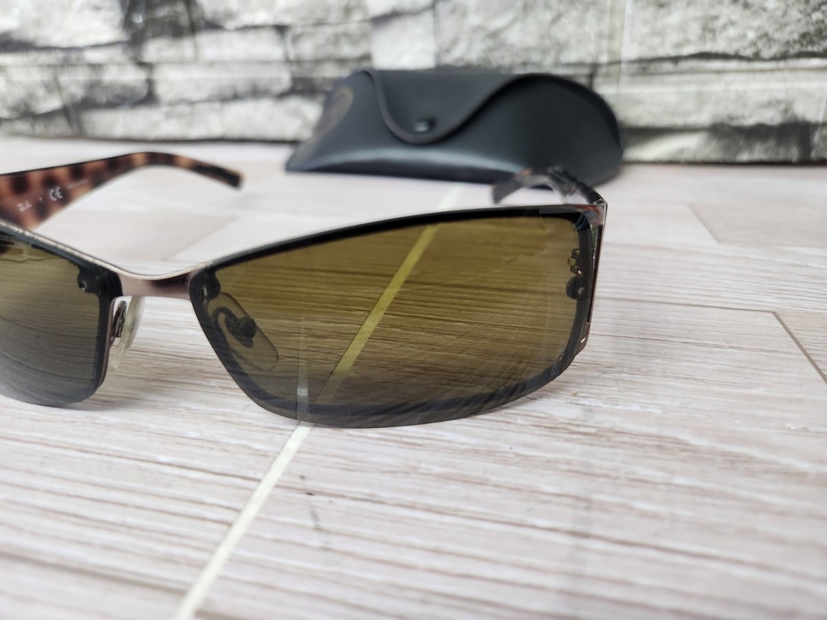 RAY BAN RB3394 014/73 62[]13mm OLIVE BROWN LENS SLEEK WRAP