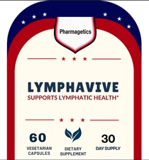 Lymphavive - Lymphatic Health Support Dietary Supplement- 60 Capsules Official
