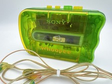 Sony Walkman WM-3500SP Whoopee Green Skeleton Cassette Player Tested Japan
