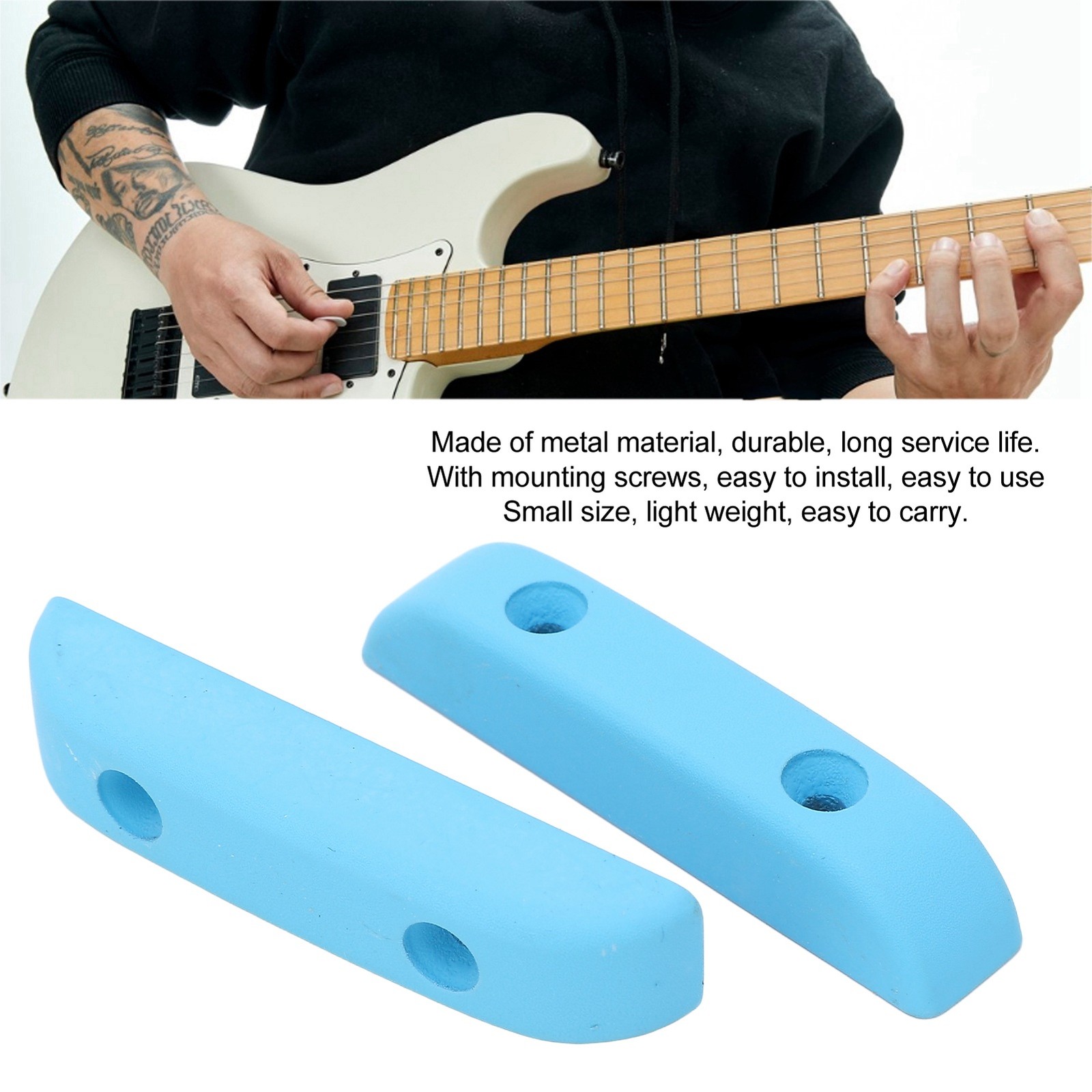 2Pcs Bass Thumb Rest Metal Fatigue Relieving Guitar Finger Rest For Performe BAJ