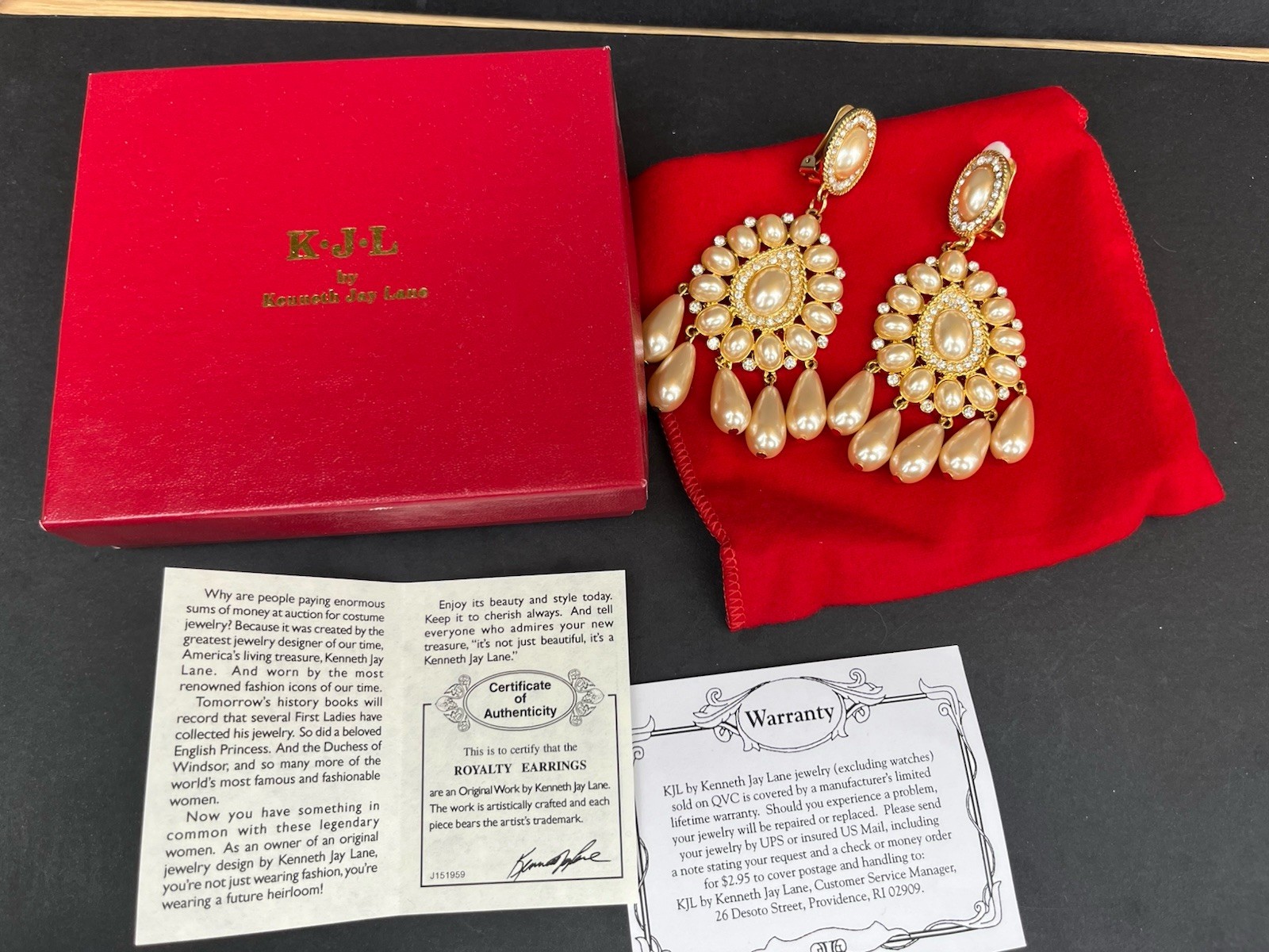 Kenneth Jay Lane KJL Royalty Chandelier Earrings … - image 12