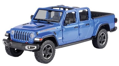 Motormax Toy 2021 Gladiator Rubicon (Open ) Pickup Truck Blue 124-127 Diecast Mo