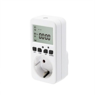 Programmierbare Countdown Timer Steckdose mit Photosensor für europäischen Str