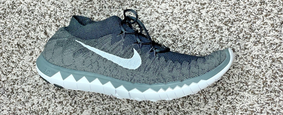 Nike Free 3.0 Flyknit Black Mens Size 10.5us 636232 002 NEW RARE