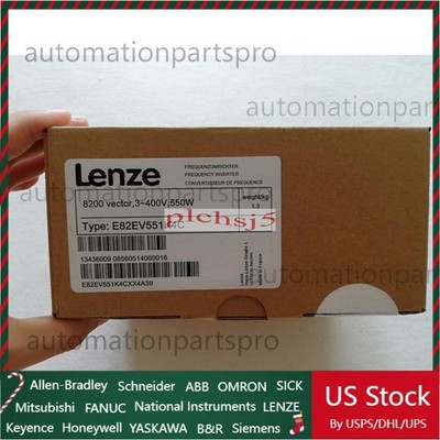 NEW LENZE E82EV551K4C NEW LENZE E82EV551_4C Inverter 8200 Vector 0.55kW