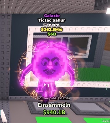 Galaxy Tic Tac Sahur 262M Steal a Brainrot Secret Selten Top Preis