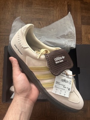 Size 12 - Wales Bonner x adidas Samba Ecru Tint Yellow for sale