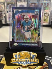 2024 Panini Donruss Optic - Rated Rookie Malik Washington #272 Purple Shock...