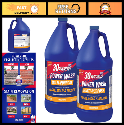 #ad Powerful Pressure Washer Cleaner Removes Algae Mold Mildew amp; Grime 2 Pack $79.99