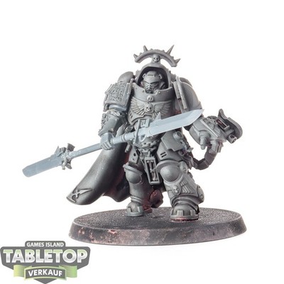 Space Marines - Captain in Gravis Armour klassisch - teilweise bemalt