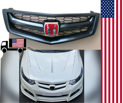 For Acura TSX Honeycomb Grill Honda Accord 8 2008-2010 Euro R