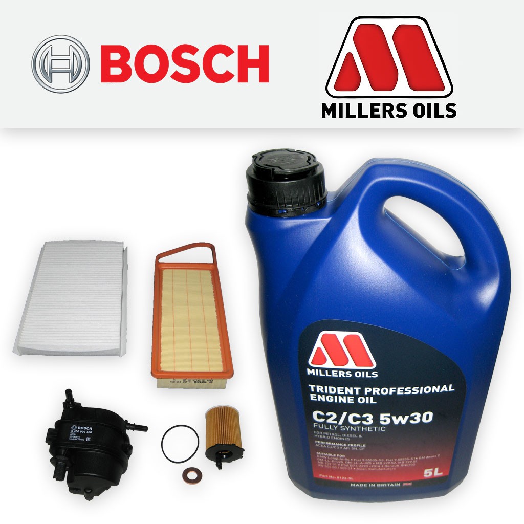 SERVICE KIT CITROEN C3 PLURIEL 1.4 HDI 8V OIL AIR FUEL CABIN FILTER +OIL (04-10)