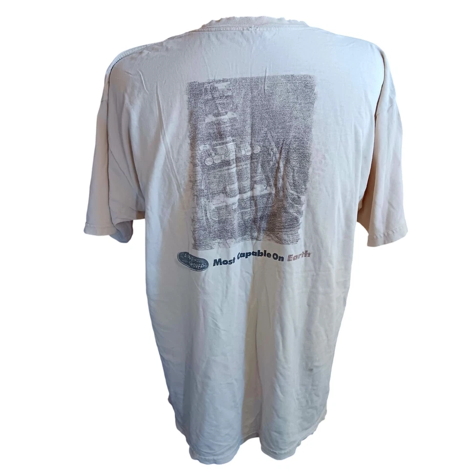 Vintage T-shirt XL Range Rover Vermont Y2K Gildan Distress Holes Cracked - Image 4 of 4