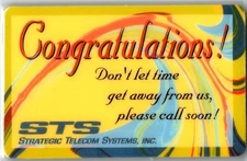 Vtg STS Strategic Telecom Systems Collector Phone Calling Card