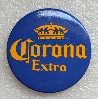''CORONA EXTRA'' GROSSER WERBE BUTTON PIN ANSTECKER