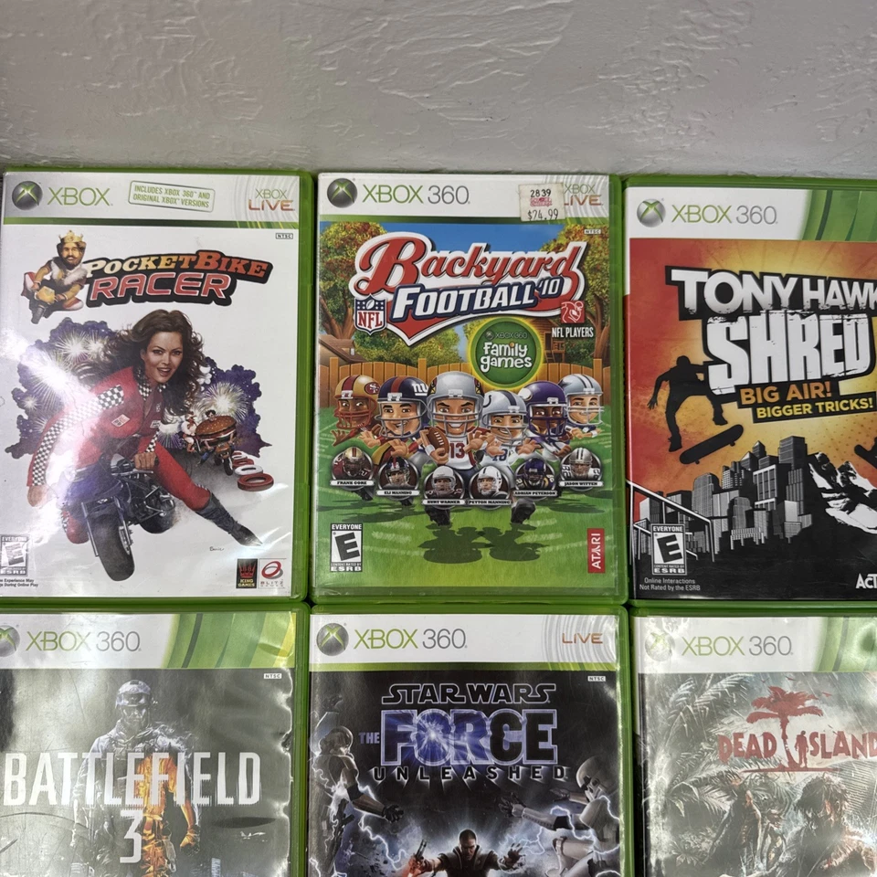 Xbox 360 Juego Mixto Lote De 10 Fable Deadrising Dead Island Star Wars Tony Hawk Foto 2 de 4