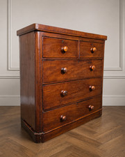 An Antique Victorian Mahogany Chest of Drawers ~Delivery Available~