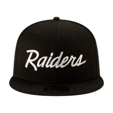 New Era 9Fifty NFL Las Vegas Raiders Script Snapback Cap